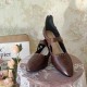 Sentaro Yellow Wine Vintage Cut Shoes(Full Payment Without Shipping)